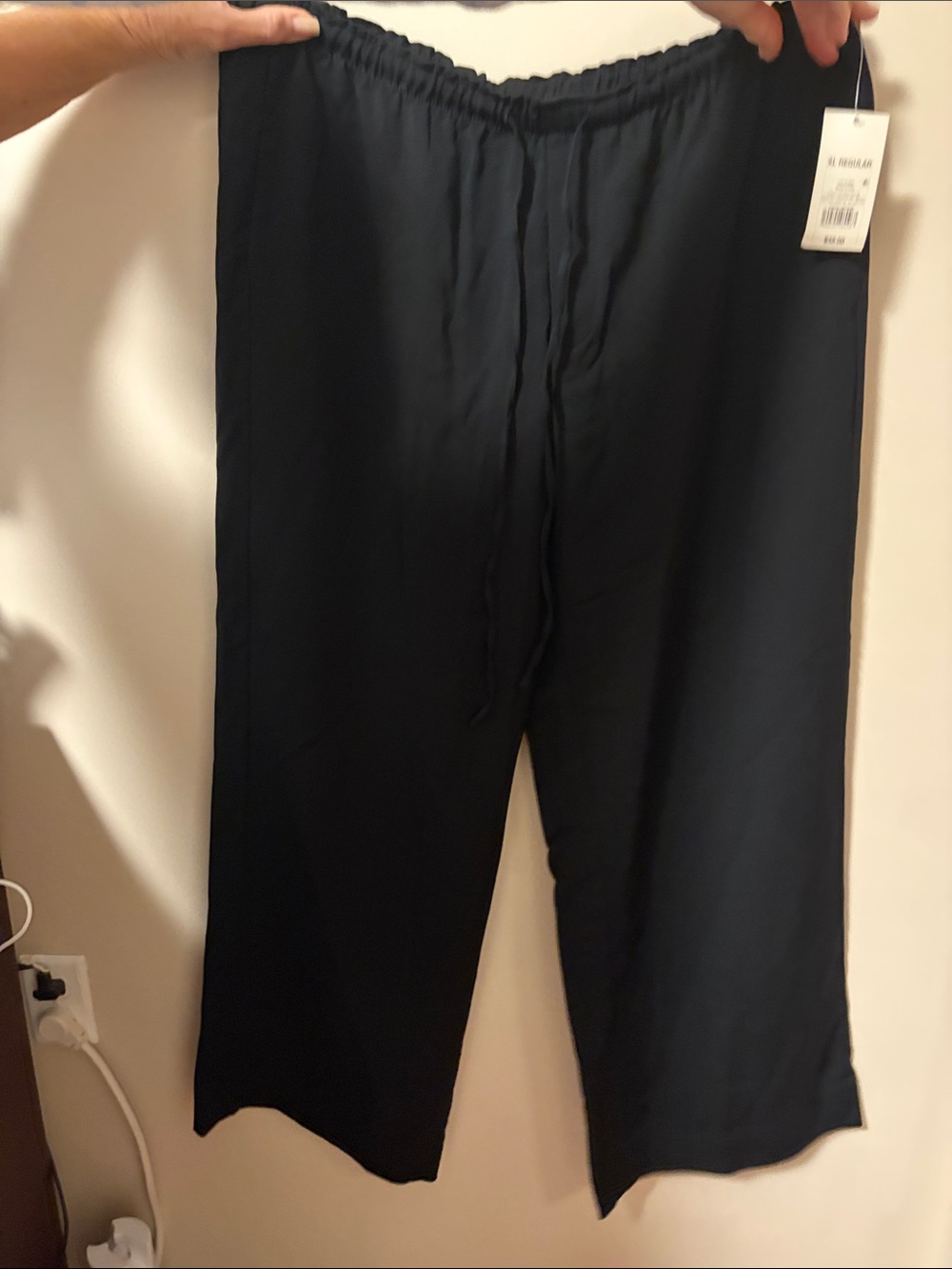 a new day Black Drawstring Elastic-Waist Lounge Pants